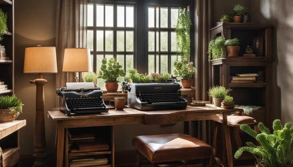 green farmhouse office